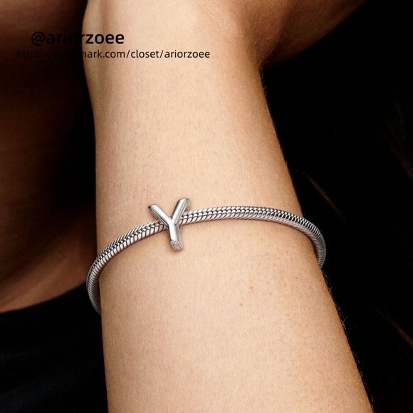Pandora Letter Y Alphabet Charm - Picture 5 of 6